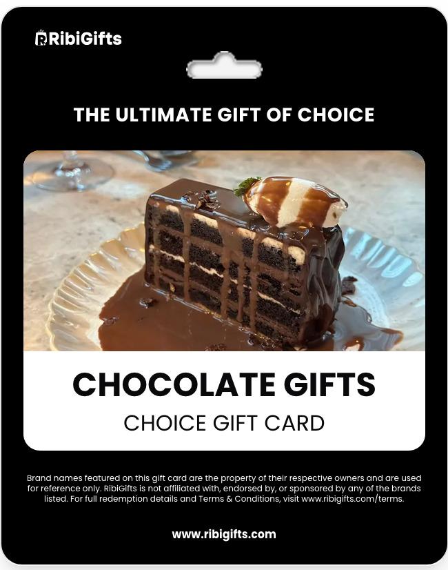 Chocolate Gifts Choice Gift Card