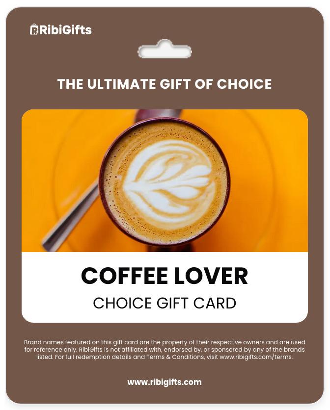 Coffee Lover Choice Gift Card